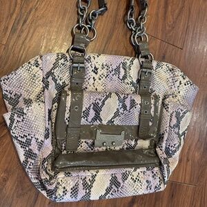 Vera Wang snake skin Y2K bag